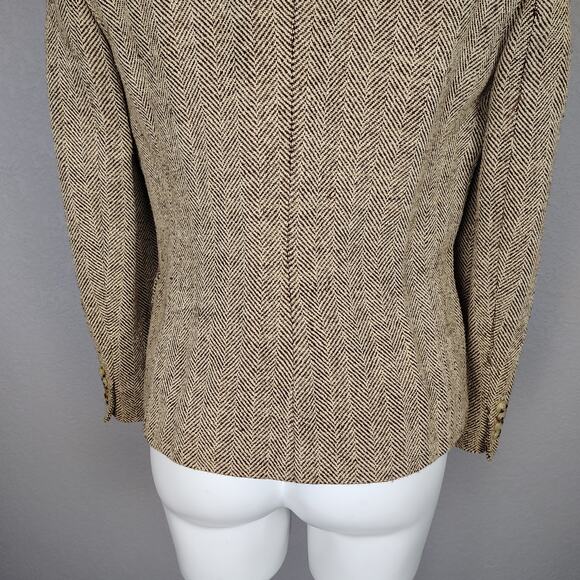 Lauren Ralph Lauren Herringbone Linen-Silk Blazer Size 4 - Picture 12 of 16